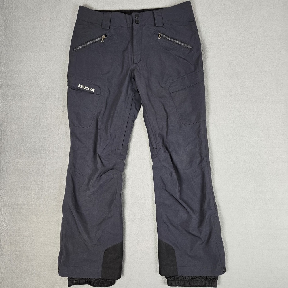 Marmot Pants Mens Large Snow Ski Winter‎ Sports Lined Cargo Insulated Black